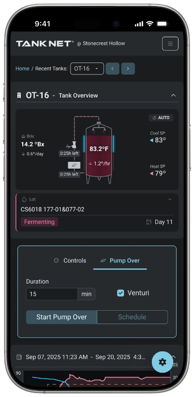 Winery tank list Phone